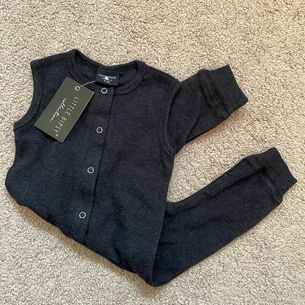 NWT Little bipsy tank snap romper 9-12 months